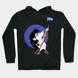 hedgehog painter Hoodie